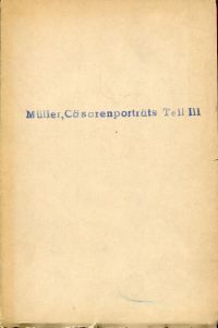 Müller, Cäsaren-Porträts. (Umschlag)