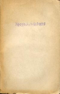 Jacob, Über die Entstehung der Ilias und der Odyssee. (Umschlag)