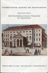 Binal, Deutschsprachiges Theater in Budapest. (Umschlag)