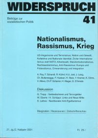 Nationalismus, Rassismus, Krieg. (Umschlag)