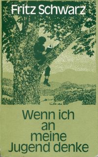 Schwarz, Wenn ich an meine Jugend denke. (Umschlag)