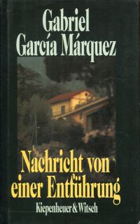 García Márquez, Nachricht von einer Entführung. (Umschlag)