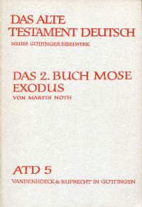 Noth, Das zweite Buch Mose. (Umschlag)