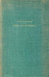 Scheffler, Form als Schicksal. (Umschlag)