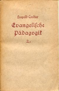 Cordier, Die Jugenderziehung vor der Christusfrage. (Umschlag)