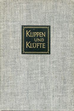 Weiss, Klippen und Klüfte. (Einband)