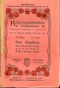 Krüger, Das Papsttum. (Umschlag)