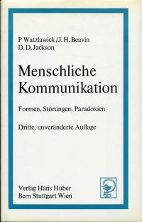 Watzlawick, Menschliche Kommunikation. (Umschlag)