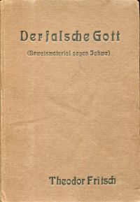Fritsch, Der falsche Gott. (Umschlag)