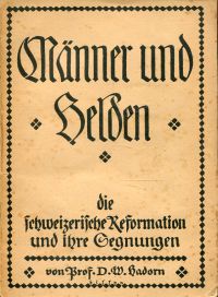 Hadorn, Männer und Helden. (Umschlag)