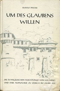 Pfister, Um des Glaubens willen. (Umschlag)