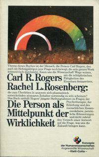 Rogers, Die Person als Mittelpunkt der Wirklichkeit. (Umschlag)