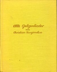 Morgenstern, Alle Galgenlieder. (Umschlag)