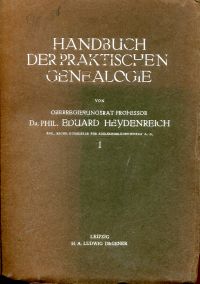 Heydenreich, Handbuch der praktischen Genealogie. (Umschlag)