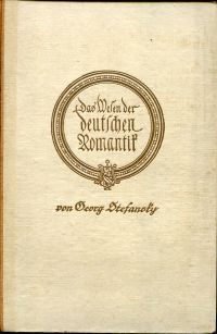 Stefansky, Das Wesen der deutschen Romantik. (Umschlag)
