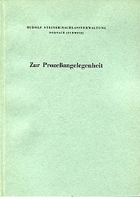 Zur Prozeßangelegenheit. (Umschlag)