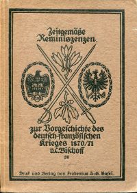 Bischoff, Zeitgemässe Reminiszenzen. (Umschlag)