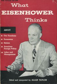 Eisenhower, What Eisenhower thinks. (Umschlag)