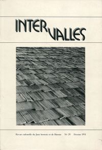 Intervalles. (Umschlag)