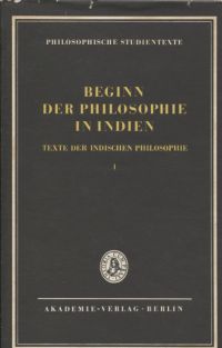 Ruben, Beginn der Philosophie in Indien. (Umschlag)