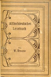 Braune, Althochdeutsches Lesebuch. (Umschlag)
