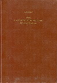 Koblet, Der landwirtschaftliche Pflanzenbau. (Umschlag)