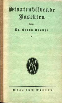Krauße, Staatenbildende Insekten. (Umschlag)