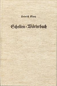Klenz, Schelten-Wörterbuch. (Umschlag)