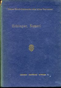 Holzinger, Numeri. (Umschlag)