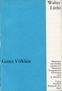 Lüthi, Gottes Völklein. (Umschlag)