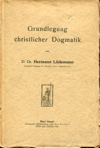 Lüdemann, Christliche Dogmatik, Band 1: (Umschlag)