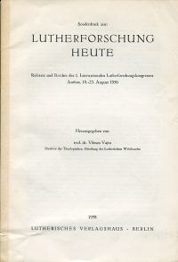 Vinay, Lutherforschung in Italien. (Umschlag)