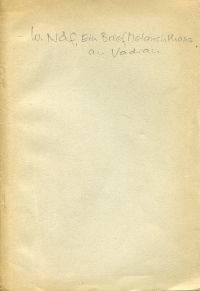 Näf, Ein Brief Melanchtons an Vadian. (Umschlag)