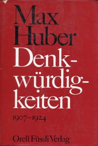Huber, Denkwürdigkeiten, 1907-1924. (Umschlag)