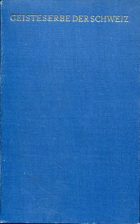 Korrodi, Geisteserbe der Schweiz. (Umschlag)