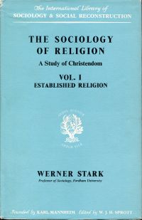 Stark, The Sociology of Religion. (Umschlag)