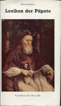 Kühner, Lexikon der Päpste. (Umschlag)