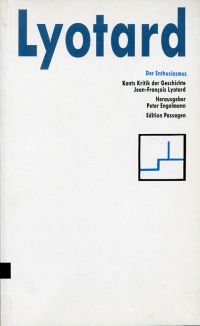 Lyotard, Der Enthusiasmus. (Umschlag)