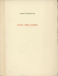 Boehringer, Sang der Jahre. (Umschlag)