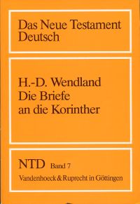 Wendland, Die Briefe an die Korinther. (Umschlag)