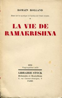 Rolland, La Vie de Ramakrishna. (Umschlag)