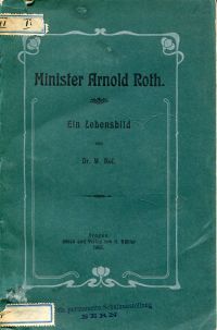 Nef, Minister Arnold Roth. (Umschlag)