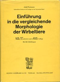 Portmann, Einführung in die vergleichende Morphologie der Wirbeltiere. (Umschlag)