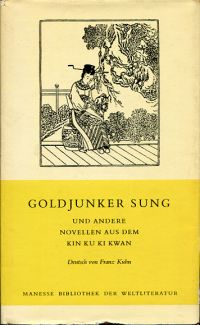 Goldjunker Sung und andere Novellen aus dem Kin Ku Ki Kwan. (Umschlag)