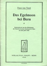 Tavel, Das Egelmoos bei Bern. (Umschlag)