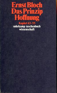 Bloch, Das Prinzip Hoffnung. (Umschlag)