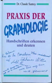 Santoy, Praxis der Graphologie. (Umschlag)