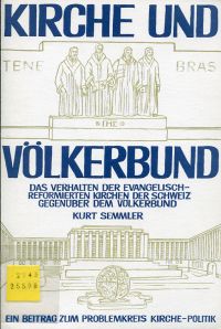 Semmler, Kirche und Völkerbund. (Umschlag)
