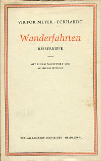 Meyer-Eckhardt, Wanderfahrten. (Umschlag)