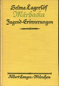 Lagerlöf, Mårbacka. (Umschlag)